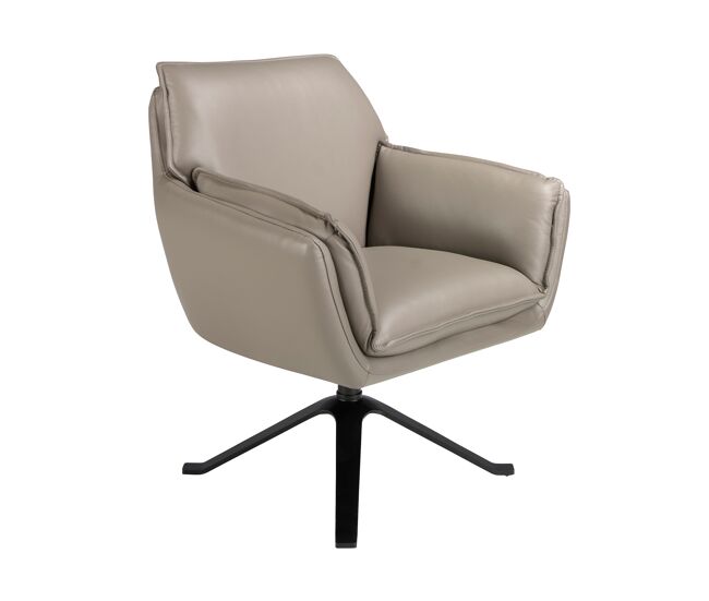 Sillón giratorio piel gris oscuro modelo 5125 angel cerdá