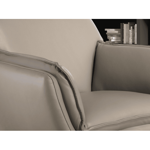 Poltrona giratória pele cinzenta escura modelo 5125 Angel Cerdá
