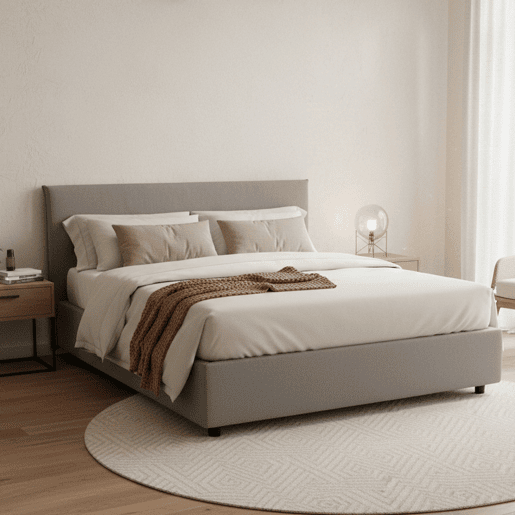 Cama de casal de tecido