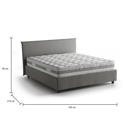 Cama de casal de tecido