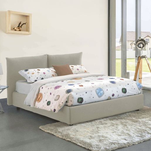 Cama de casal de tecido