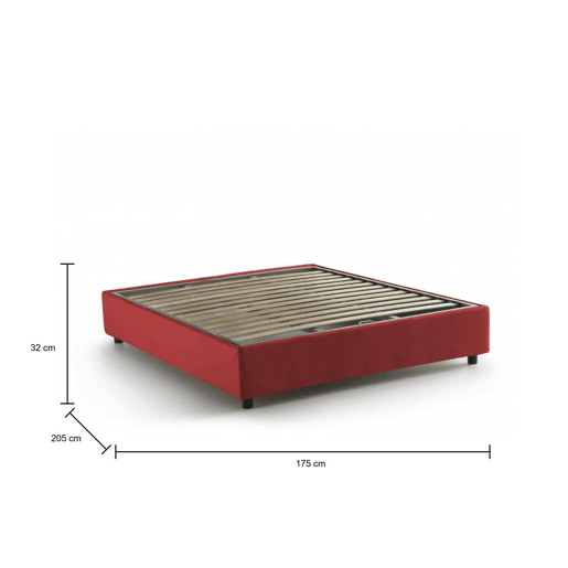 Cama de casal de tecido