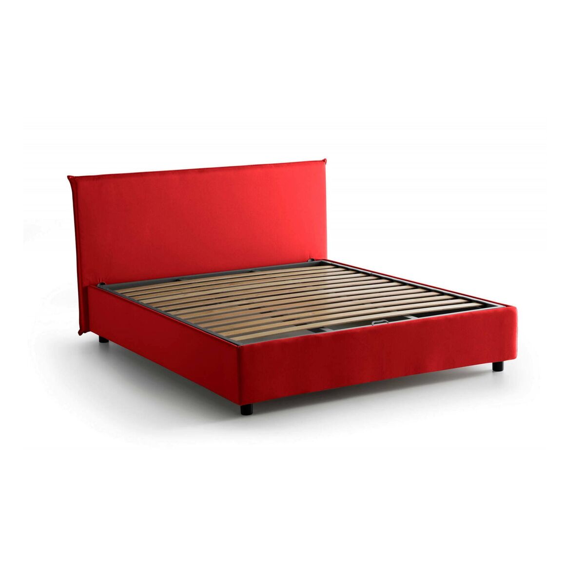 Cama de casal de tecido 155x215 Rojo