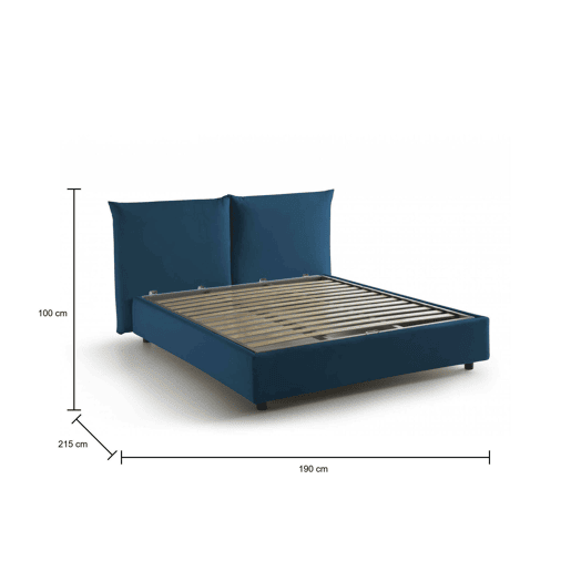 Cama de casal de tecido Cama de casal de tecido