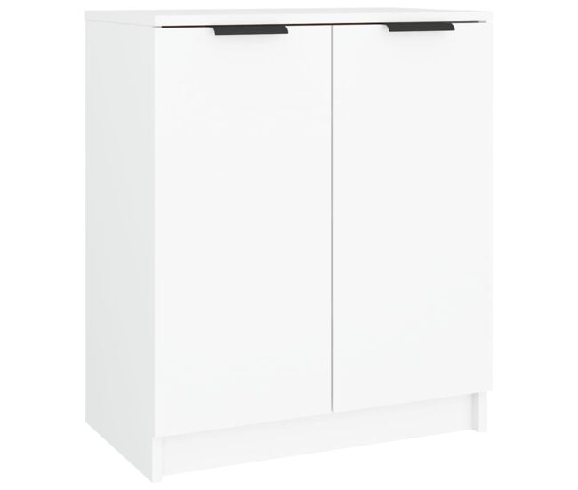 Vidaxl mueble zapatero de madera contrachapada blanco 59x35x70 cm