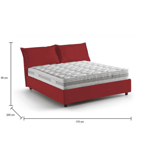 Cama de casal de tecido Cama de casal de tecido
