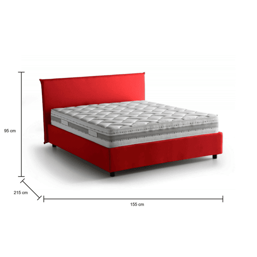 Cama de casal de tecido