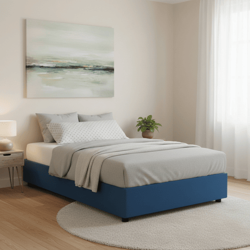 Cama de casal de tecido
