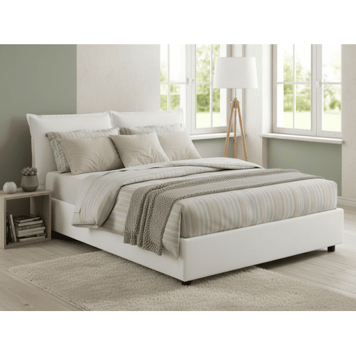 Cama de casal de tecido