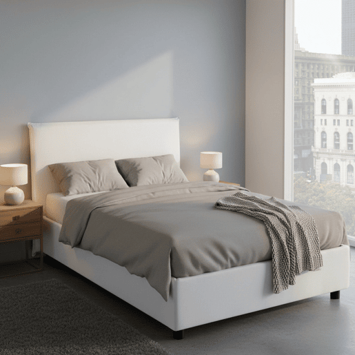 Cama de casal de tecido Cama de casal de tecido