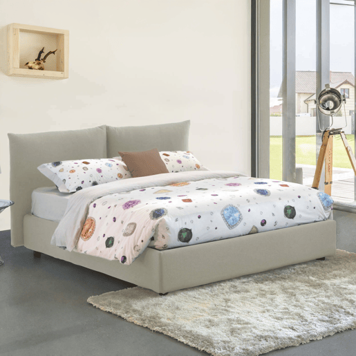 Cama de casal de tecido Cama de casal de tecido