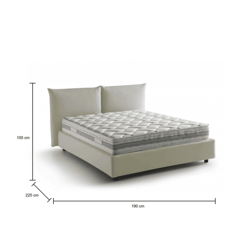 Cama de casal de tecido Cama de casal de tecido
