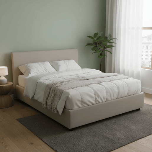 Cama de casal de tecido Cama de casal de tecido