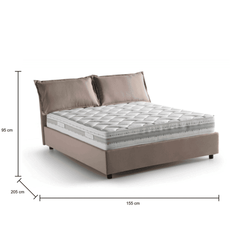 Cama de casal de tecido Cama de casal de tecido