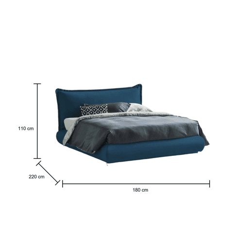 Cama de casal de tecido Cama de casal de tecido
