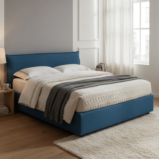 Cama de casal de tecido