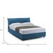 Cama de casal de tecido 175x205 Cama de casal de tecido 175x205 Azul