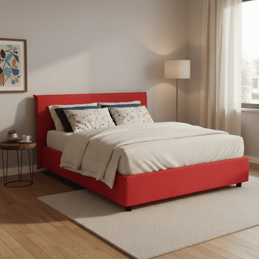 Cama de casal de tecido