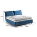 Cama de casal de tecido 175x215 Cama de casal de tecido 175x215 Azul