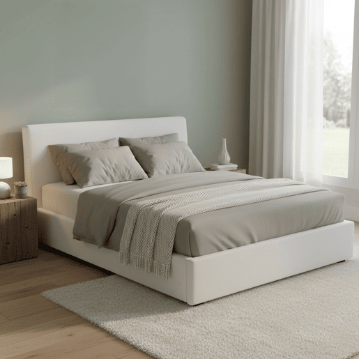 Cama de casal de tecido
