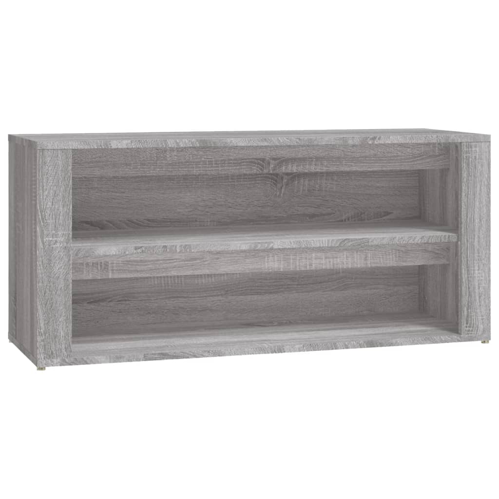 Vidaxl mueble zapatero madera contrachapada gris sonoma 100x35x45 cm