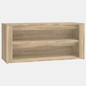 vidaXL Sapateira 100x35x45 cm derivados de madeira carvalho sonoma