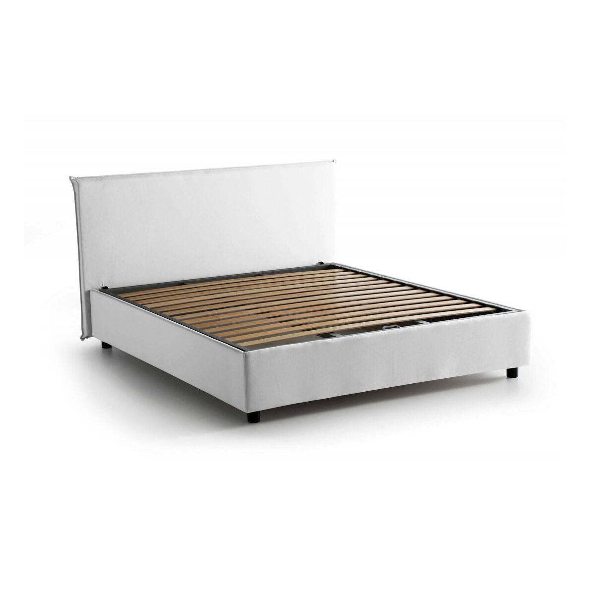 Cama de casal de tecido 155x215 Blanco
