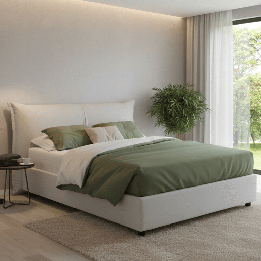 Cama de casal de tecido
