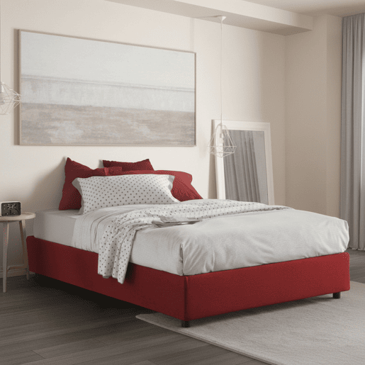 Cama de casal de tecido