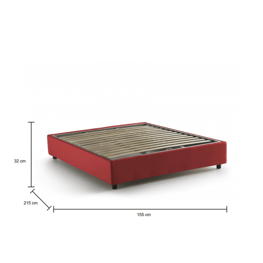 Cama de casal de tecido
