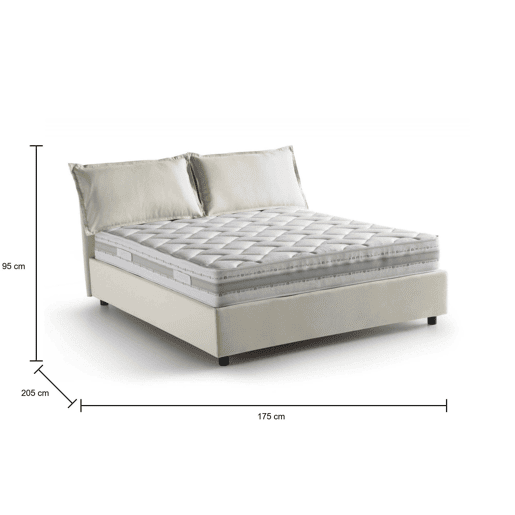 Cama de casal de tecido