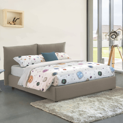 Cama de casal de tecido Cama de casal de tecido