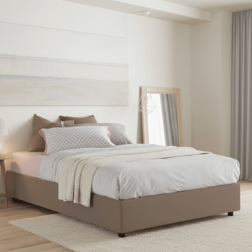 Cama de casal de tecido Cama de casal de tecido