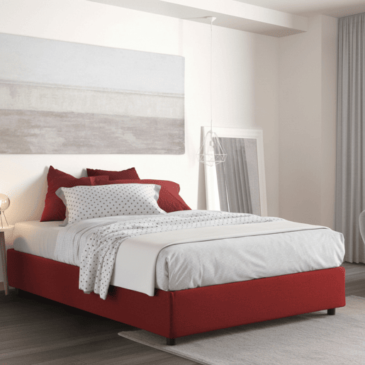 Cama de casal de tecido Cama de casal de tecido