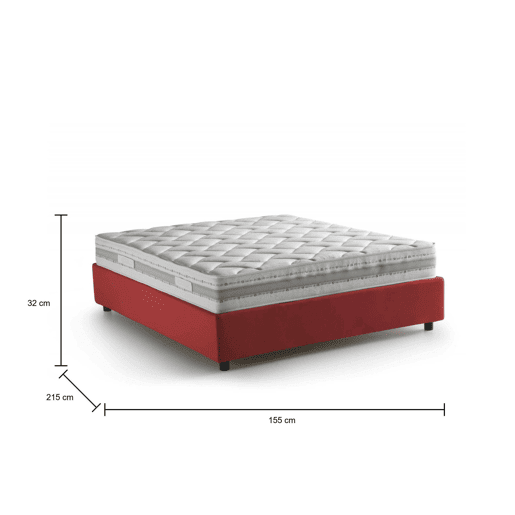 Cama de casal de tecido Cama de casal de tecido