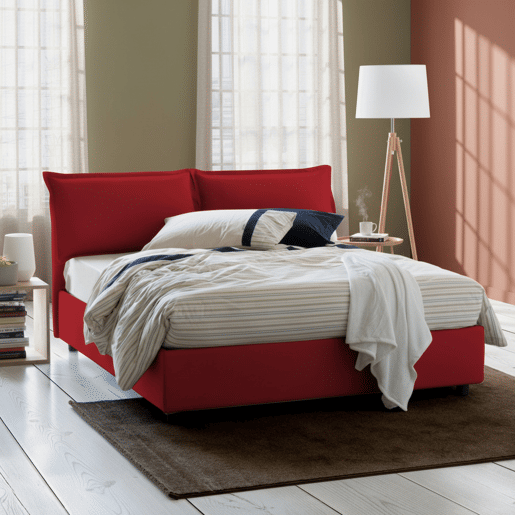Cama de casal de tecido