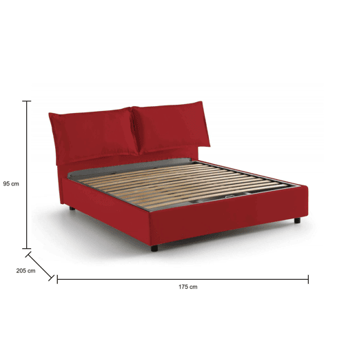 Cama de casal de tecido