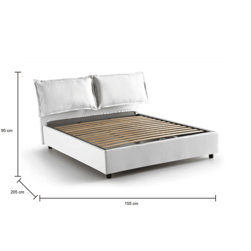 Cama de casal de tecido