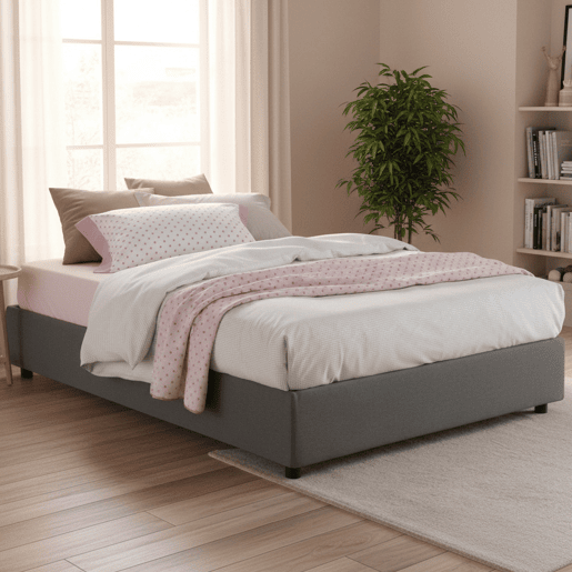 Cama de casal de tecido