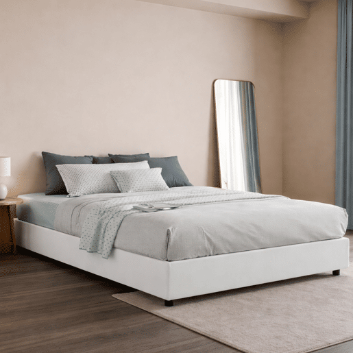 Cama de casal de tecido Cama de casal de tecido