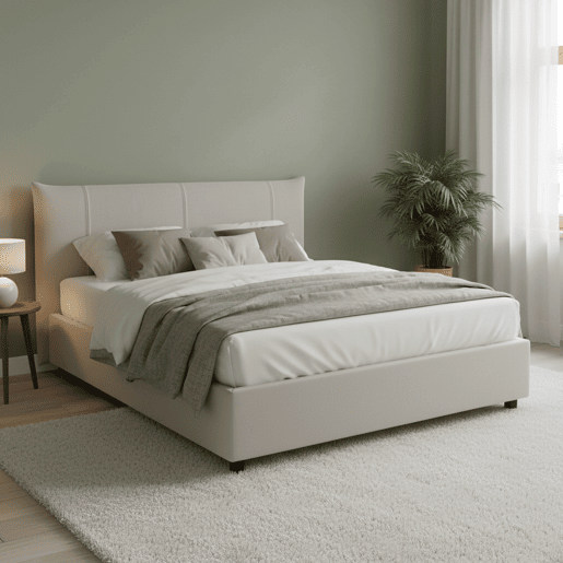 Cama de casal de tecido Cama de casal de tecido