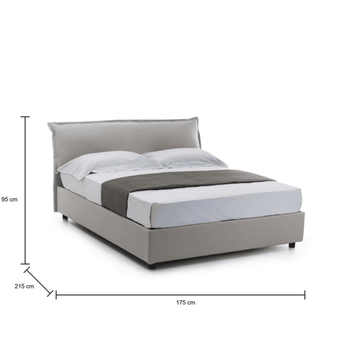 Cama de casal de tecido Cama de casal de tecido