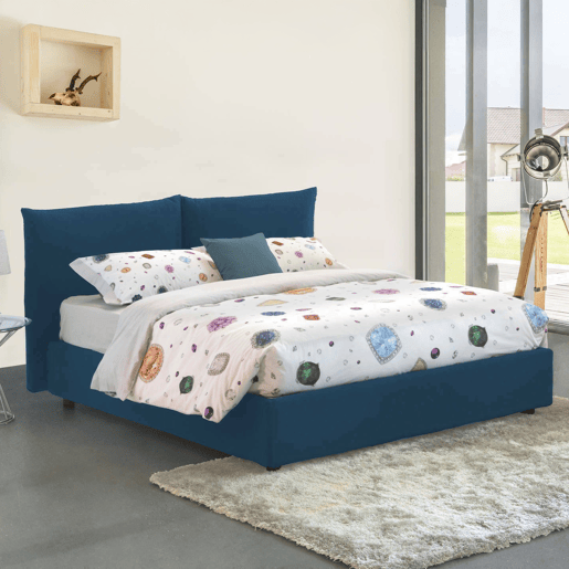 Cama de casal de tecido Cama de casal de tecido