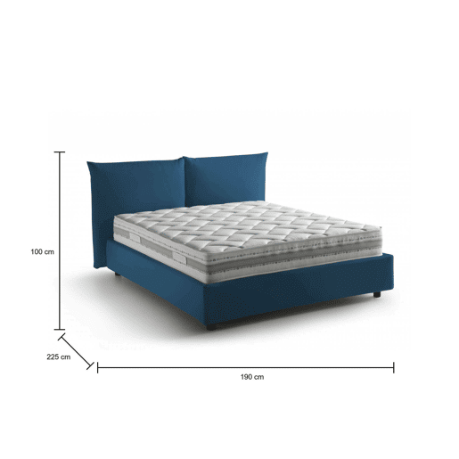 Cama de casal de tecido Cama de casal de tecido