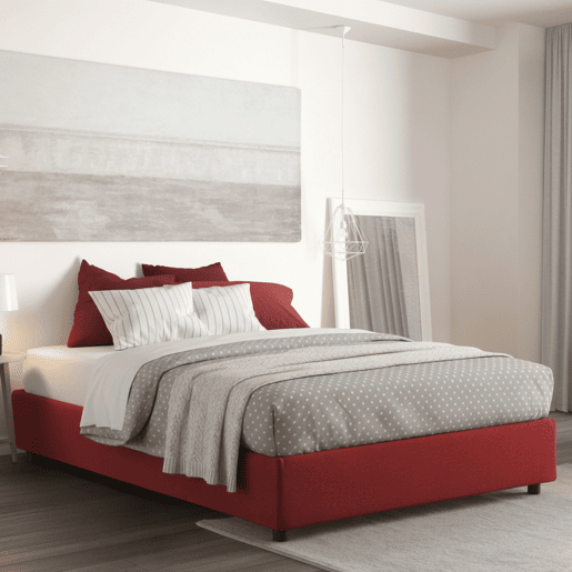 Cama de casal de tecido Cama de casal de tecido