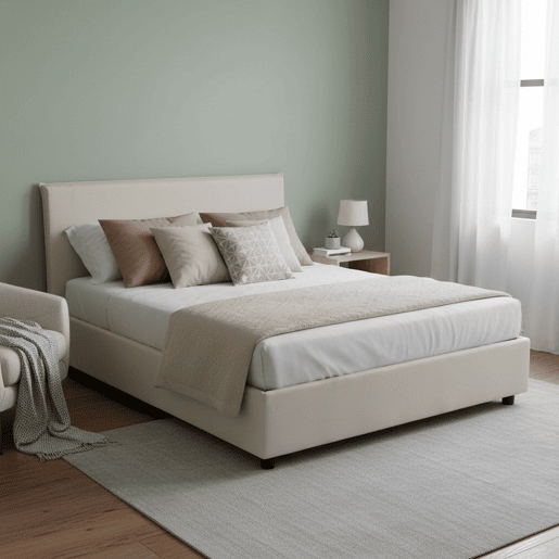 Cama de casal de tecido Cama de casal de tecido