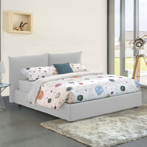 Cama de casal de tecido Cama de casal de tecido