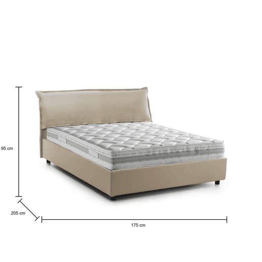 Cama de casal de tecido Cama de casal de tecido