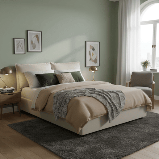 Cama de casal de tecido