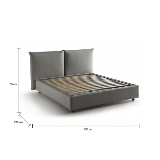 Cama de casal de tecido Cama de casal de tecido
